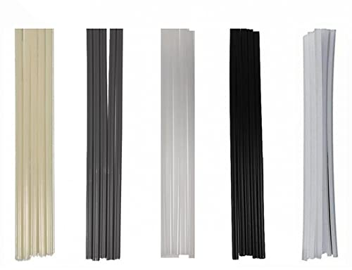 GENDAKO 50 Piezas Varillas para Soldar Plastico, ABS/PVC/PE/PP Varillas de Soldadura para kit de Soldadura de Plástico/Pistola de Soldadura de Plástico y Reparación Diaria de Plástico (200 mm)