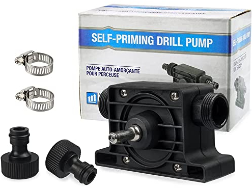 Treki Bomba de Taladro Portátil con Vástago Mini Bomba de Agua Transferencia Fluido Autocebante Bomba Taladro Eléctrico Manuales Velocidad de Bombeo Rápida