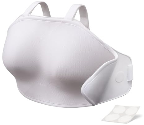 Fencing Chest Protector - Double Soft-Layer Chest Guard for Women - FIE Certificate Plastic Breast Protector - Fencing Gear for Foil Epee Sabre (Women,XL)
