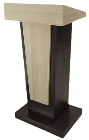 PROUH Podiumstisch Stehkanzel Holz Stehpult Rednerpult Mit Stauraum, Rednerpult Aus Holz Mobil Stehtisch Per Kirche, Seminare, Hochzeiten