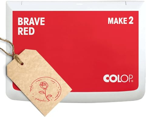COLOP Timbri MAKE 2 Brave Red 70 x 110 mm, cuscino per timbri tradizionali