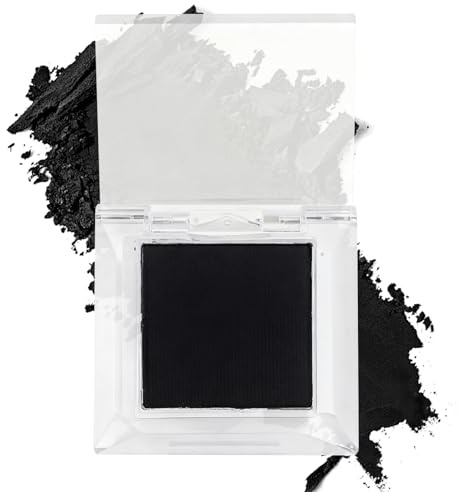 Black Eyeshadow Palette, Black Eye Shadow, Halloween Goth Eye Make-Up, Matte Waterproof Long Lasting Eye Shadow Pallets Makeup for Women