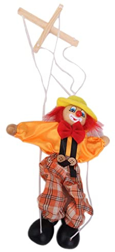 ＡＷＨＡＯ Wooden Functional Clown Marionette Kids Children