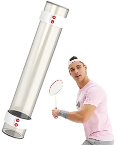 Generico Tube magnétique pour badminton, tube de balle de badminton - tube magnétique pour volant de | Équipement d'entraînement pour leçons d'éducation physique, gymnase, cour, ca