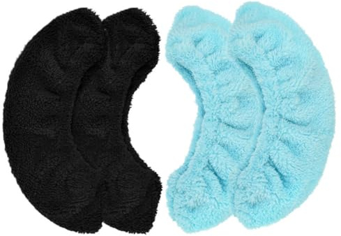 DOITOOL Protège-Lames de Patins à Glace Housses de Lames Patinage Artistique et Loisirs Glace 2 Paires en Polyester Élastique et Robuste pour Garçon et Filles