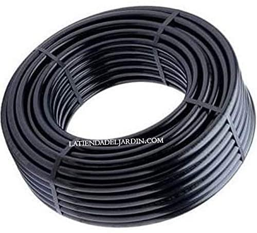 Suinga Polyethylenrohr 25mm | Landwirtschaftsrohr 25mm 6 bar 100 Meter | Bewässerungsrohr 25mm | Bewässerungsschlauch 25 mm, schwarz