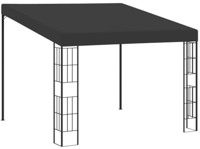 vidaXL Väggmonterad paviljong 3x3 m antracit tyg