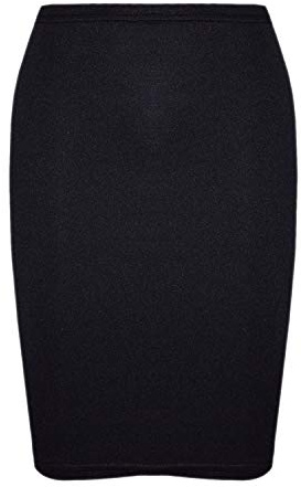 Gum & Berries Girls Plain Pencil Skirt for School Uniform Fashion Dance Dress Skirts Kids Black - Size: 13 Years