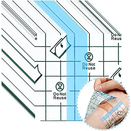 Transparent Pansement Bandage,Imperméable Tatouées Bandage,Transparent Adhésif Médical Bandag,Bandage Adhésif Extensible,Adhésif Film Transparent Plaie,pour Tatouages Fixer Plaster Stretch Fixation