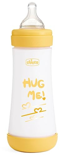 Chicco Bottle Perfect 5, anti-colic bottle 300 ml, quick drain, baby 4m+, silicone dummy, bifunctional breastfeeding bottle 300 ml with Intui flow system