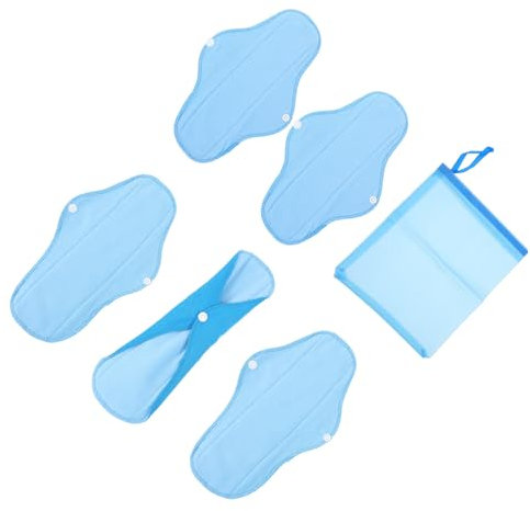 COLLBATH Waschbare Menstruationsbinden Aus Mikrofaser Und Polarfleece Mit Druckknöpfen Gegen Auslaufen Und Verschütten Für Reisen Sport Und Täglichen Gebrauch Wiederverwendbare Damenbinden