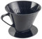 Metaltex Kaffeefilteraufsatz für Filter Größe 4, für 4 Tassen Kaffee, Schwarz