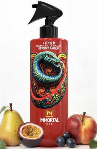 Immortal NYC Reserve Venom After Shave For Men Body/Face, 17 oz- Moisturizing and Refreshing Fruity Floral Men's Cologne
