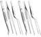 6 Pack Kitchen Tweezers, Stainless Steel Tweezers, Cooking Tweezers, Grill Tweezers, for Cooking, Decorating Food, Baking, 16cm