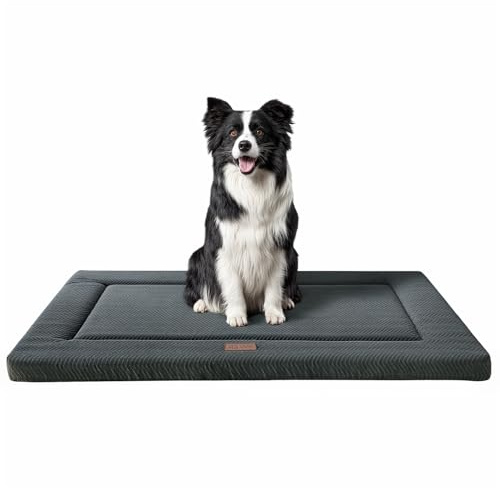 Dog Bed for Crate, Medium/Large Dogs Crate Bed,Washable Dog Beds Kennel Mat