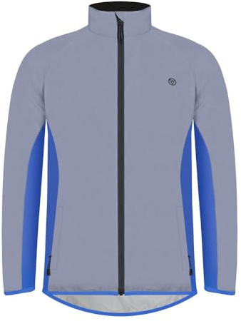 Proviz Active Summer Reflective Running Jacket Mens | REFLECT360 Technology, Light Waterproof, Cycling Jacket Mens, Hi Vis Bike Jacket, Lightweight Breathable Running & Cycling Jacket Men