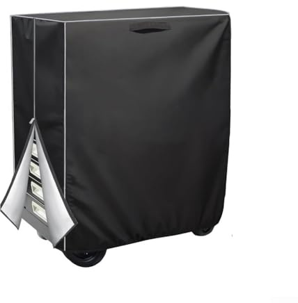 Welding Cart Cover, Waterproof Oxford Cloth for Tig, MIG & Plasma Rolling Carts Gas Cylinder Protection, 94 x 46 x 119 cm, Black(420D)