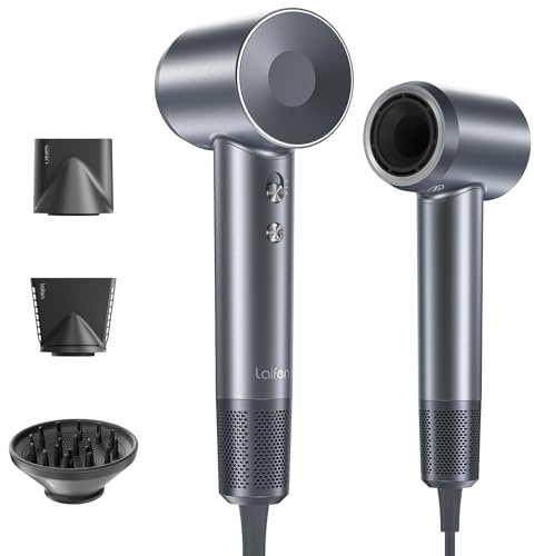 Laifen Swift Special Hair Dryer High Speed 200M Ionic for Fast Drying | Low Noise,110,000 RPM Brushless Motor, Hairdryer with Magnetic Nozzles, Hairdryers for Women & Men, Lightweight