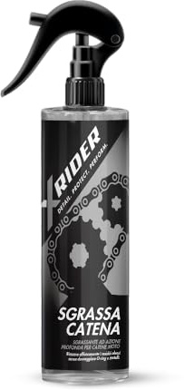 X-RIDER Sgrassa Catene 500ml - Sgrassante e Pulitore Catena Moto ad Azione Profonda, Rimuove Grasso, Olio e Sporco Tenace - Sicuro su O-Ring, X-Ring e Metalli - Made in Italy