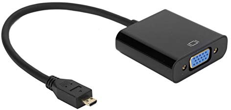 Crisis Convertisseur Vidéo Micro HDMI vers VGA 1080P, pour 4B