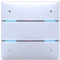 Theben 4969234 iON 104 KNX Tastsensor mit 4 Tasten und 4 Status-LEDs und integriertem Temperatursensor I Schalten, Dimmen, Jalousie, Wertgeber, Farbsteuerung etc.