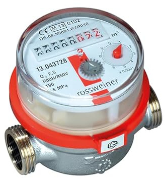Compteur d'eau d'appartement Meibes ETW-EAV Eau chaude 3/4 110mm
