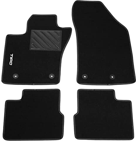 Tappetini compatibili per Tipo dal 2015 5P/SW con logo ricamato e battitacco (1 ricamo)