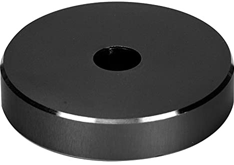 Adattatore 45 RPM in Alluminio, Adattatore per Dischi in Vinile da 7 Pollici Adattatore per Giradischi da 45 RPM Adattatore per Morsetto in Vinile, per la Maggior Parte dei Dischi di Grandi(Nero)