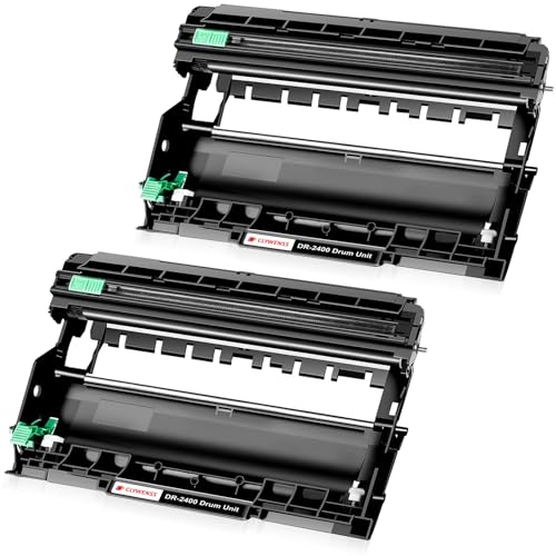 Clywenss DR2400 Trommel Kompatibel mit Brother DR-2400 Schwarz Toner Trommeleinheit für HL-L2375DW HL-L2370DN HL-L2350DW HL-L2310D MFC-L2710DW MFC-L2750DW DCP-L2530DW DCP-L2510D, 2-Pack (12000 Seiten)