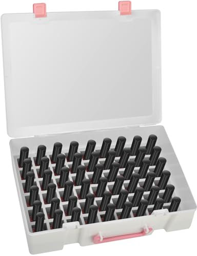 FULLCASE Nail Polish Organizer, 54 Bottles Nail Storage with Separate Sponge Compartment for Sally Hansen/for GAOY/for OPI/for Essie/for CANNI Gel/for DND Gel Polish