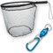 LMAB Angel Kescher - Schwimmend & Gummiert - Magnetclip Set, Schwarz, Gummi, Angel Kescher, Fishing Net, Angeln