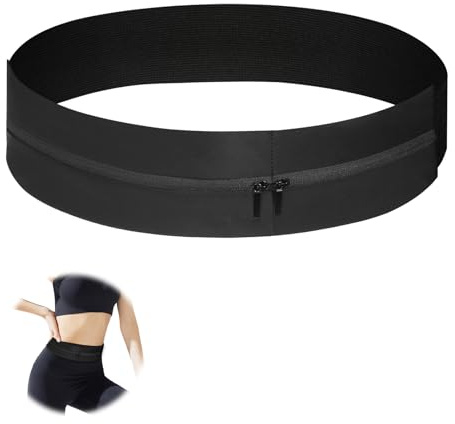 Ceinture de course pour homme et femme, coque de téléphone portable avec 2 poches, ceinture de course pour téléphone portable pour clés téléphone et argent, ceinture de course cellulaire pour cyclisme