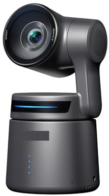 Webbkamera, Streamingkamera 4K, AI-spårning PTZ-kamera med APP, gestkontroll, HDMI/USB-C/trådlös webbkamera for stream(A)