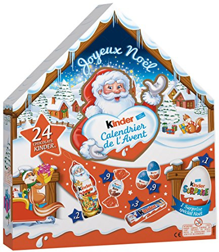 Kinder Calendrier de l'Avent Chalet Chocolat Noël - 184g