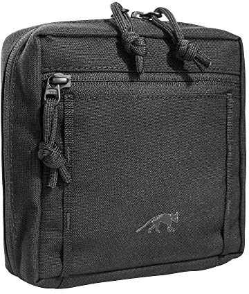 Tasmanian Tiger TT Tac Pouch 5.1 Rucksack Zusatz-Tasche mit Molle-System kompatibel, Zubehör-Tasche für EDC, Werkzeug oder kleine Erste Hilfe Sets, 15 x 15 x 6 cm, Schwarz