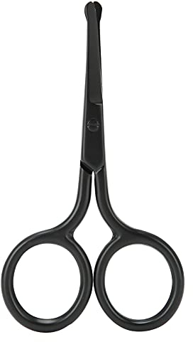 Nasenhaarschere, Schere mit abgerundeter Spitze, Schere Friseur Schere Bartschere Abgerundete Spitze Schnurrbart Bart Gesichts Augenbrauenschere Trimmer