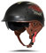 BOSERMEM Motorradhelm Mit Schutzbrille DOT/ECE-Zugelassen, Jethelm Roller-Helm Scooter-Helm Moped Mofa-Helm Chopper Vintage(Mattschwarz Lucky, XXL 63-64cm)