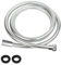 Fousenuk Duschschlauch 1,5m, PVC Silber Brauseschlauch, Schlauch Dusche, Schlauch für Duschbrause, Dusche Schlauch, Dusch Schlauch Standard 1/2 Messing-Schnittstelle, Knicksicher, Explosionsgeschützt