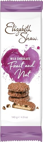 Elizabeth Shaw Milk Chocolate Fruit & Nut Biscuits - Crisp biscuit and chewy caramel topped with delicious raisins and hazelnuts - Premium Biscuits - Share - Treat