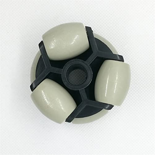 BTFWM Rodillos dobles omnidireccionales de 60mm, Robot de plástico de nailon, rueda giratoria, rodamiento de rodillos, transportador, juguete de transferencia, rueda Omini bidireccional Rueda omnidire