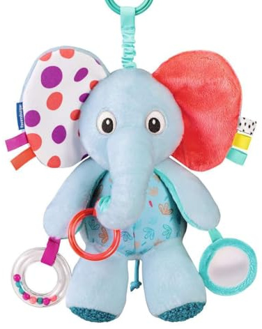 Ravensburger 4855 Play+ Entdecker-Elefant, Kuscheltier mit vielen Spieleffekten, für zuhause und unterwegs, Baby-Spielzeug ab 0 Monaten