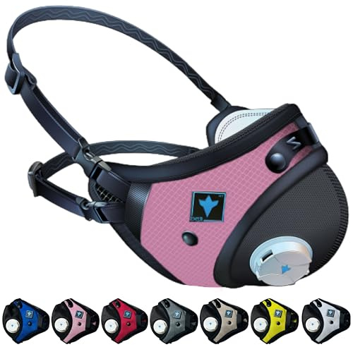 RZ Mask RZM3 - Patented 99.8% Filtration Efficiency All Day Reusable Air Filtration Mask, Anti Fogging, up to 50% Better Breathability, RZ Secure 360° Seal™, and 3 Straps, Trusted by First Responders