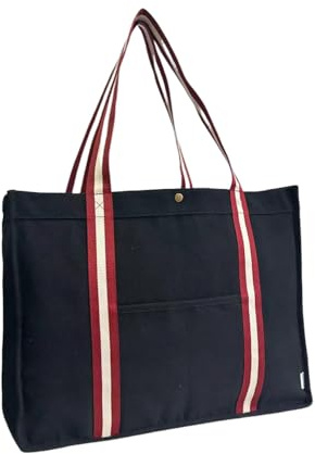 Augbunny 16OZ Canvas Lined Shopping Grocery Tote Multi Purpose Beach Bags Diaper Bag