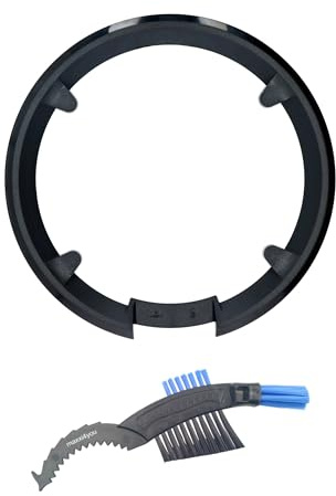 maxxi4you Shimano Anneau de protection de chaîne pour FC-MT100 40 dents (40T) en plastique noir avec brosse à chaîne, sans vis