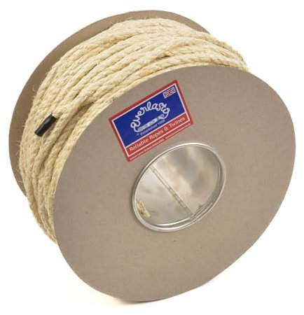 Everlasto 8mm Natural Organic Sisal Decking Rope - Various lengths (8MM x 100M)
