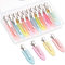 20 Piezas de Pinzas para el Pelo sin Doblar Clips, Herramienta de Clips de Peinado Translúcidos para Mujeres Niñas