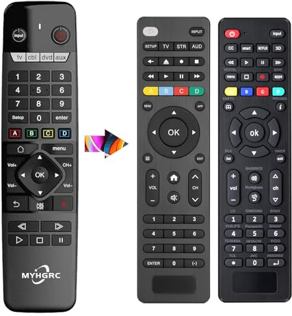 MYHGRC Universal Remote for All TVs/DVD/Blu-ray Player/VCR/Combo/CBL/Audio Streaming Media Player and More