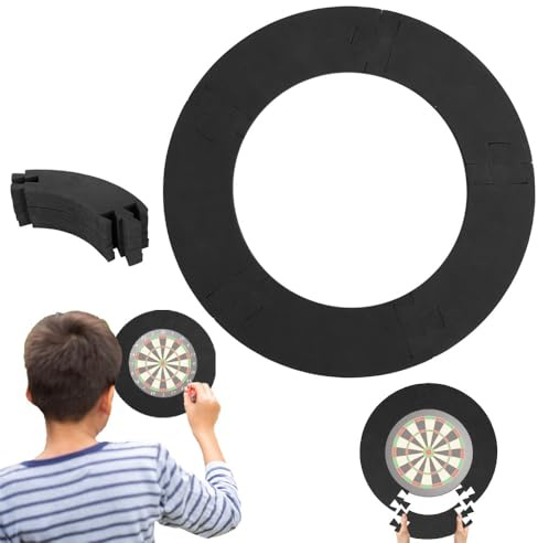 Vmxlso Anello di Protezione for Bersaglio for Freccette, Bersaglio Freccette Bersaglio Eva Professionale Cerchio Protettivo Dart Board Surround Parete Protezione per Freccette