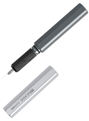 Bucasso Model Scriber, Line Scriber with Tungsten Steel Blades, Model Scribing Tool for Modeling Hobby, RG Scale Model, Gundam Model Kit, Plastic Models, Resin GK Carved Engraved Lines (0.075MM)