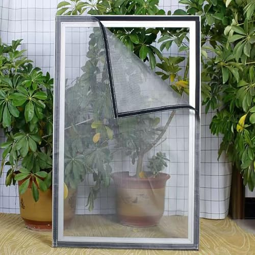 140x180cm Zanzariera Finestra, Tenda Anti-insetti Zanzare, Pieghevole Totalmente per Tutte Le Taglie Finestra o Porte